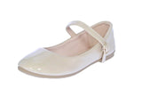 KID'S SHOES BEIGE PAT FLATS SUPPLE-51K