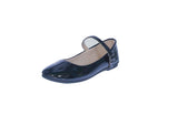 KID'S SHOES BLACK PAT FLATS SUPPLE-51K