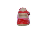 KID'S SHOES RED PAT FLATS SUPPLE-51K