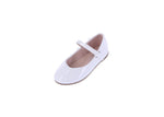 KID'S SHOES WHITE PU/CHAROL FLATS SUPPLE-51KA