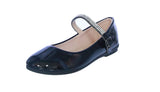 KID'S SHOES BLACK PAT/RHINESTONE FLATS SUPPLE-78K