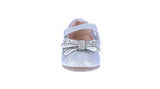 BABY'S SHOES SILVER PAT FLATS SUPPLE-83KA
