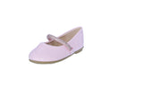 BABY'S SHOES PINK PAT/RHINESTONE FLATS SUPPLE-91KA