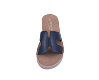 WOMAN'S SHOES BLACK PU LEATHER SANDALS SUSIE-89