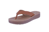 WOMAN'S SHOES TAN PU LEATHER SANDALS SUSIE-50