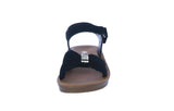 BABY'S SHOES BLACK NUB/RHINESTONE SANDAL TAMERA-36A