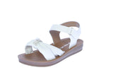 BABY'S SHOES WHITE PU/RHINESTONE SANDAL TAMERA-36A