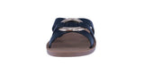WOMAN'S SHOES BLACK PU LEATHER SANDALS TULIP-1