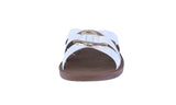 WOMAN'S SHOES WHITE PU LEATHER SANDALS TULIP-1