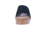 WOMAN'S SHOES BLACK NUB PLATFORM SANDAL UMA-1
