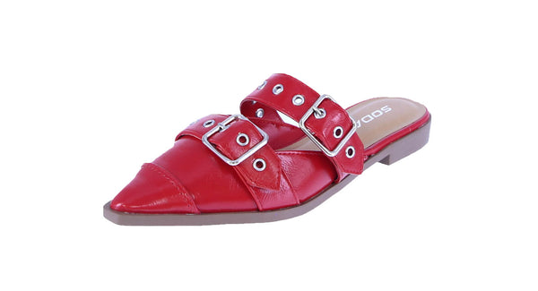 WOMAN'S FLATS RED PU LEATHER USUAL