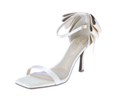 WOMAN'S HEELS CHAMPAGNE SATIN VENUS-1