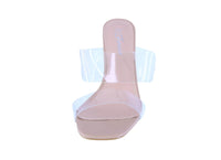 WOMAN'S SHOES NUDE CLEAR  HEELS VERONICA-27