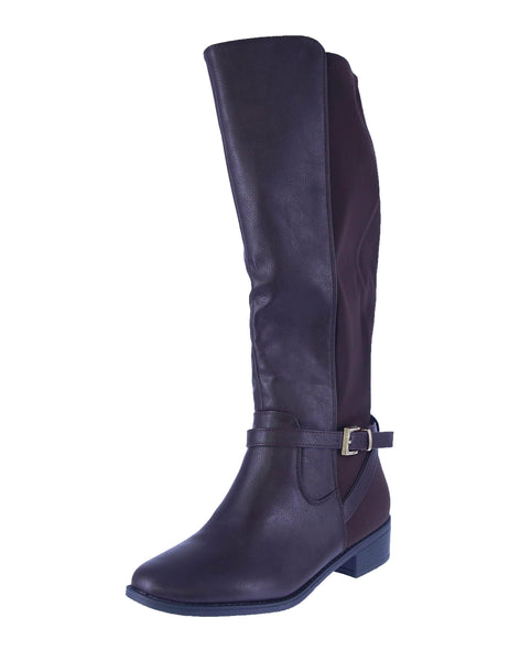 WOMAN'S SHOES BROWN PU BOOTS VINE-77