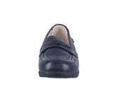 WOMAN'S SHOES BLACK PU DOCKSIDE VIVA-06