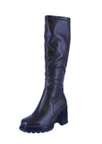 WOMAN'S SHOES BROWN PU BOOTS WEST-24