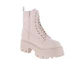 WOMAN'S SHOES IVORY PU BOOTIES WILDER-1