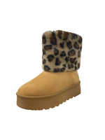 WOMAN'S SHOES LEOPARD SUEDE BOOTS DENMARK-35