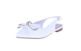 WOMAN'S FLATS WHITE PU LEATHER YASMIN-95