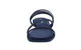 WOMAN'S SHOES BLACK GLITTER PU/STONE YUKON