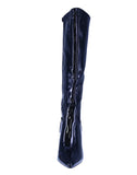 WOMAN'S SHOES BLACK PAT BOOTS ZAYA-1