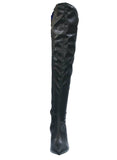 WOMAN'S SHOES BLACK PU BOOTS ZAYA-3