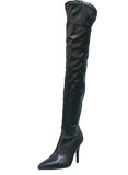 WOMAN'S SHOES BLACK PU BOOTS ZAYA-3