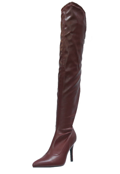 WOMAN'S SHOES WINE PU BOOTS ZAYA-3