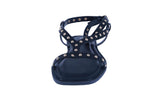 WOMAN'S SHOES BLACK PU LEATHER SANDALS ZITA-50
