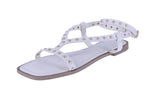 WOMAN'S SHOES IVORY PU LEATHER SANDALS ZITA-50
