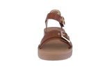 KID'S SHOES COGNAC PU LEATHER SANDALS ZOYA-2K