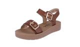 KID'S SHOES COGNAC PU LEATHER SANDALS ZOYA-2K