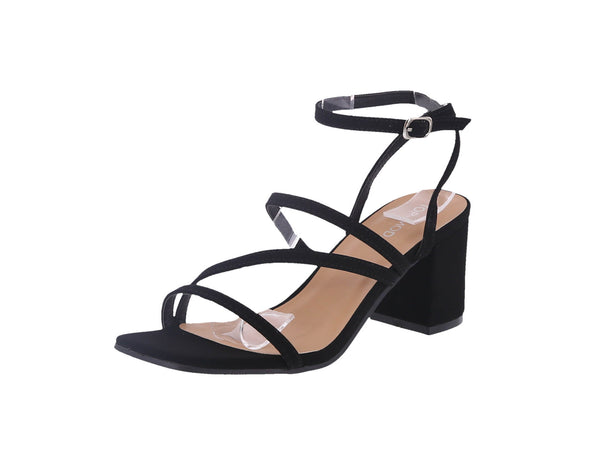 WOMAN'S SHOES BLACK NUB HEELS ALI-6