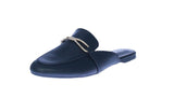 WOMAN'S SHOES BLACK PU LEATHER CASUAL FLATS BELLEN-1