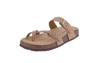 WOMAN'S SHOES TAUPE NUB SANDALS BERK-33