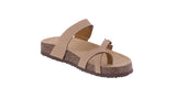 WOMAN'S SHOES TAUPE NUB SANDALS BERK-33