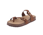 WOMAN'S SHOES TAN NUB SANDALS BERK-33