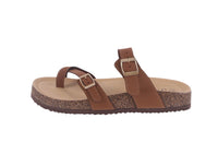 WOMAN'S SHOES TAN NUB SANDALS BERK-33