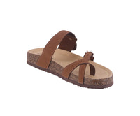 WOMAN'S SHOES TAN NUB SANDALS BERK-33