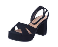 WOMAN'S SHOES BLACK NUB HEELS BEVERLY-32