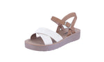 KID'S SHOES BEIGE RAFFIA/TAN NUB SANDALS CHESTER-2