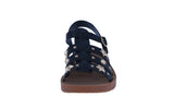 KID'S SHOES BLACK PU LEATHER SANDALS DESTINY-20K