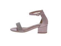 KID'S SHOES NUDE PAT/GLITTER HEELS DIAMOND-1K