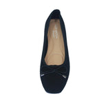 WOMAN'S BALLERINA FLATS BLACK NUB DOROTHY-1