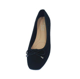 WOMAN'S BALLERINA FLATS BLACK NUB DOROTHY-1