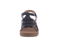 WOMEN'S SHOES BLACK PU SANDALS EASILY-2