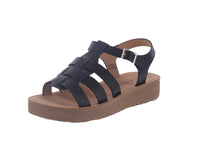 WOMEN'S SHOES BLACK PU SANDALS EASILY-2