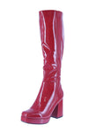 WOMAN'S SHOES RED PAT BOOTS EAST-58