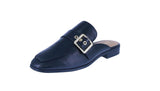 WOMAN'S SHOES BLACK PU LEATHER CASUAL FLATS ELVIRA