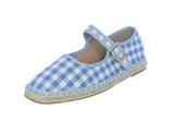KID'S SHOES BLUE CAN/RAFFIA SHOES FALLON-1K